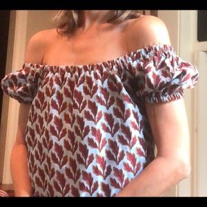 Philosophy off the shoulder top